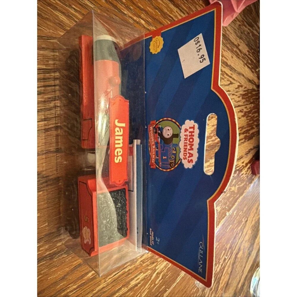 RARE THOMAS & FRIENDS ENGINE JAMES WOODEN RAILWAY HIT LEARNING CURVE 2001